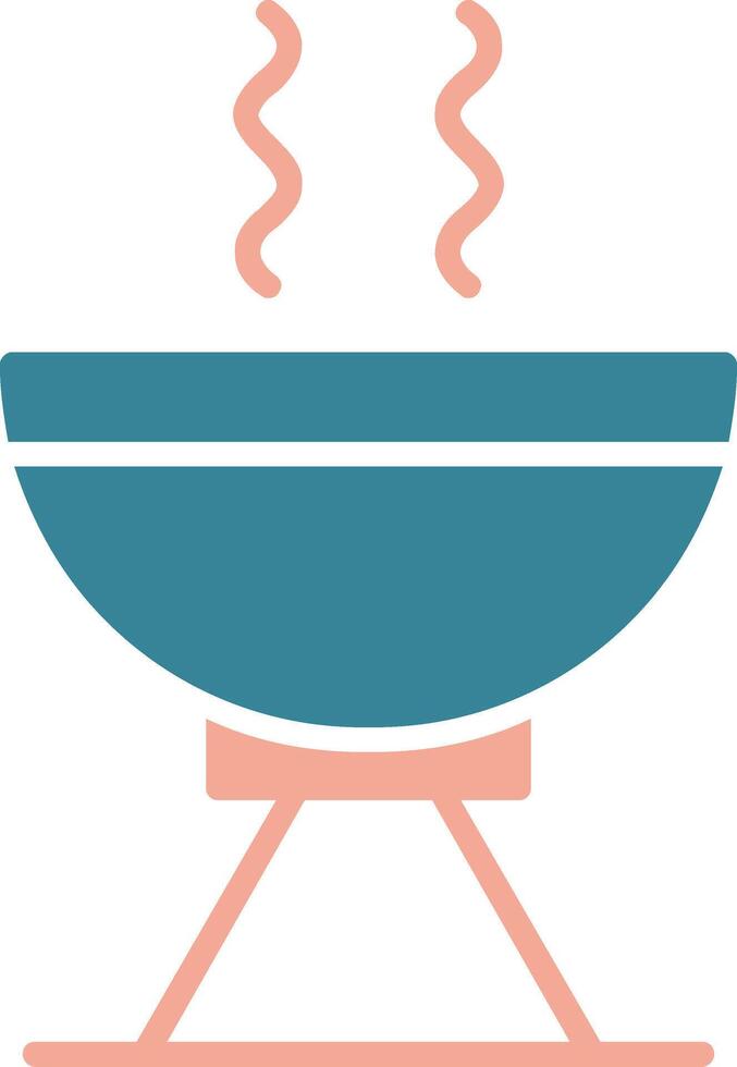 Grill Glyph Two Color Icon vector