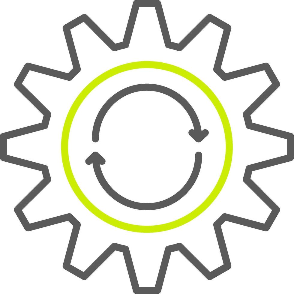 Repeat Line Two Color Icon vector