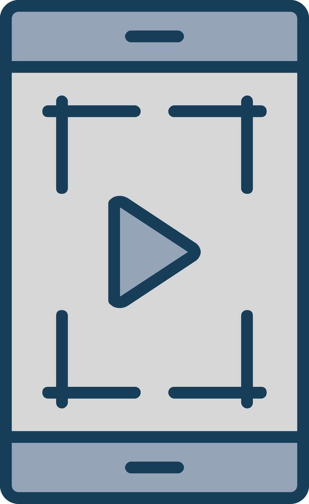 Screenshot Line Filled Grey Icon vector