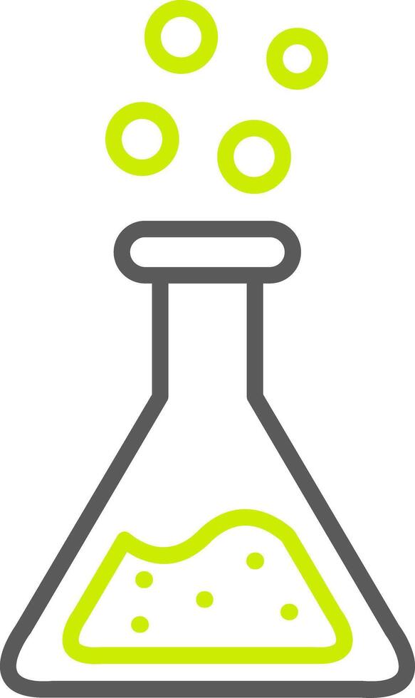 Flask Line Two Color Icon vector