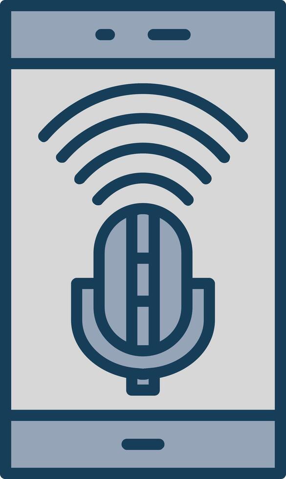 Stream Line Filled Grey Icon vector