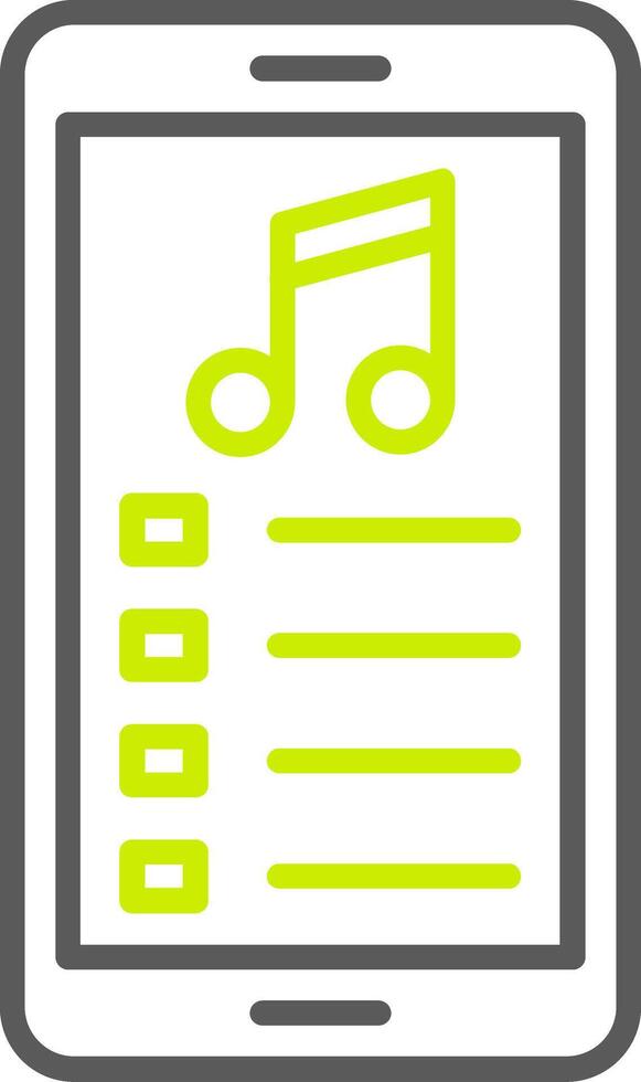 Mobile App Line Two Color Icon vector
