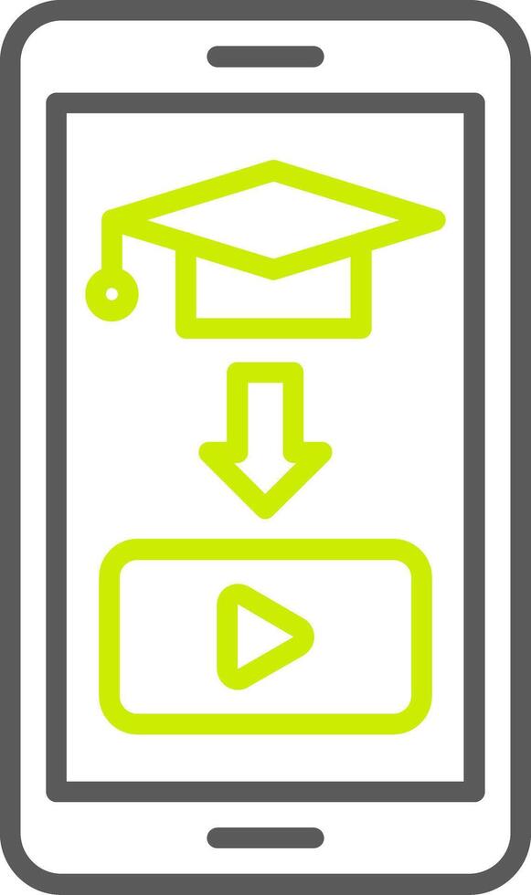 Educational Line Two Color Icon vector