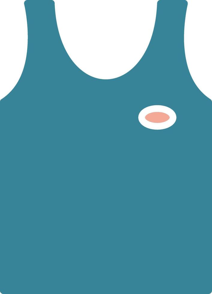 Tank Top Glyph Two Color Icon vector