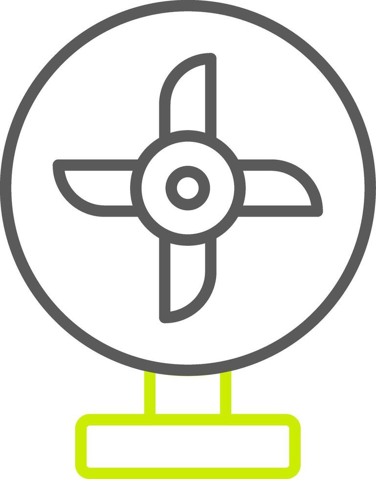 Cooling Fan Line Two Color Icon vector