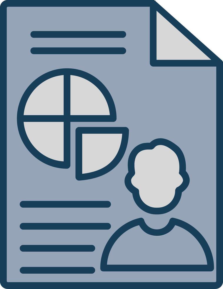 Presentation Line Filled Grey Icon vector