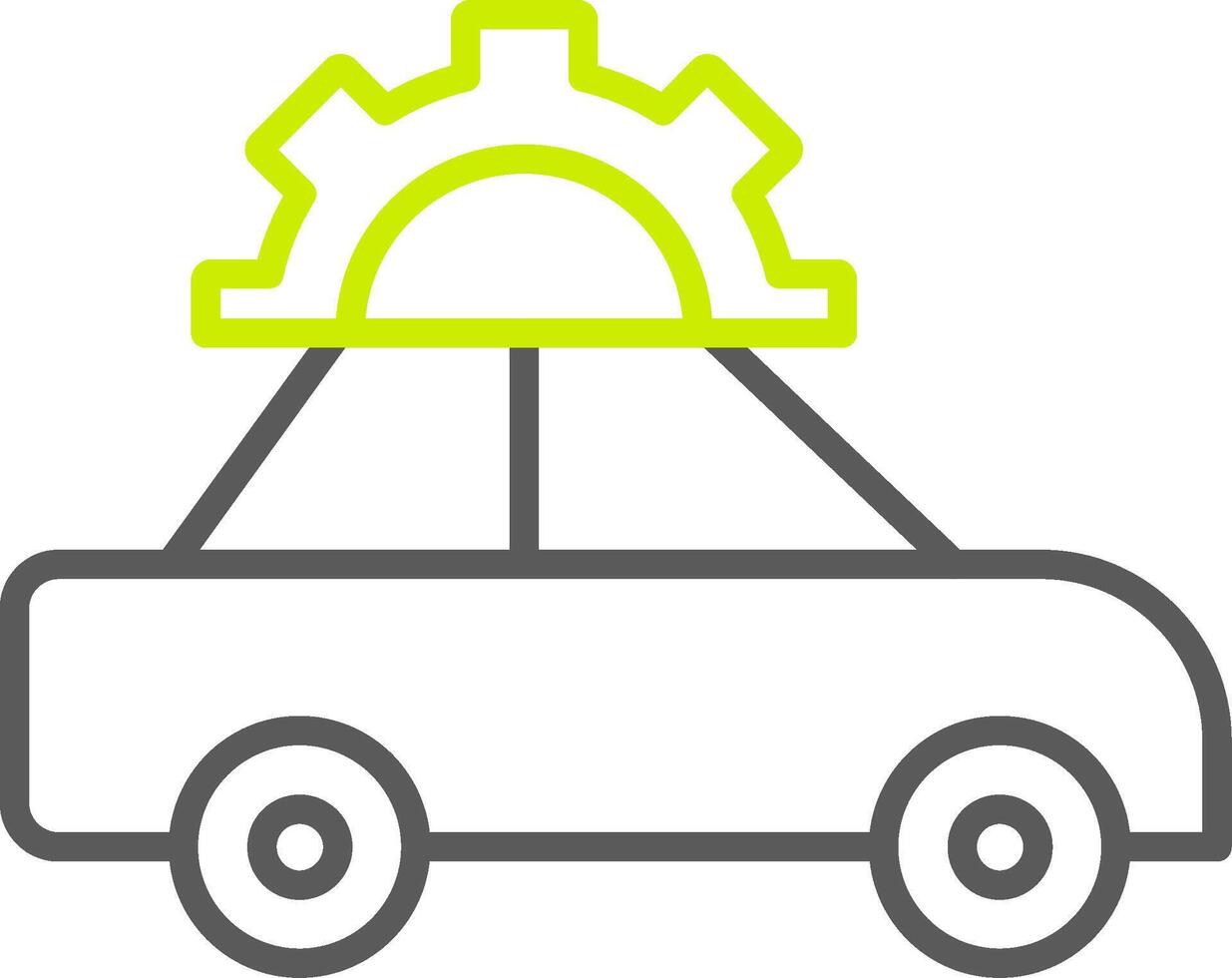 Car Repair Line Two Color Icon vector