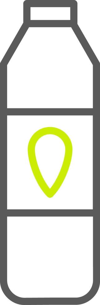 Milk Bottle Line Two Color Icon vector