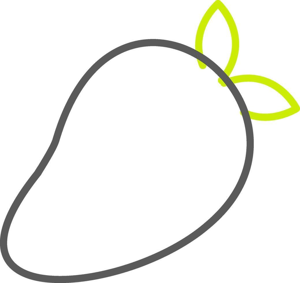 Mango Line Two Color Icon vector