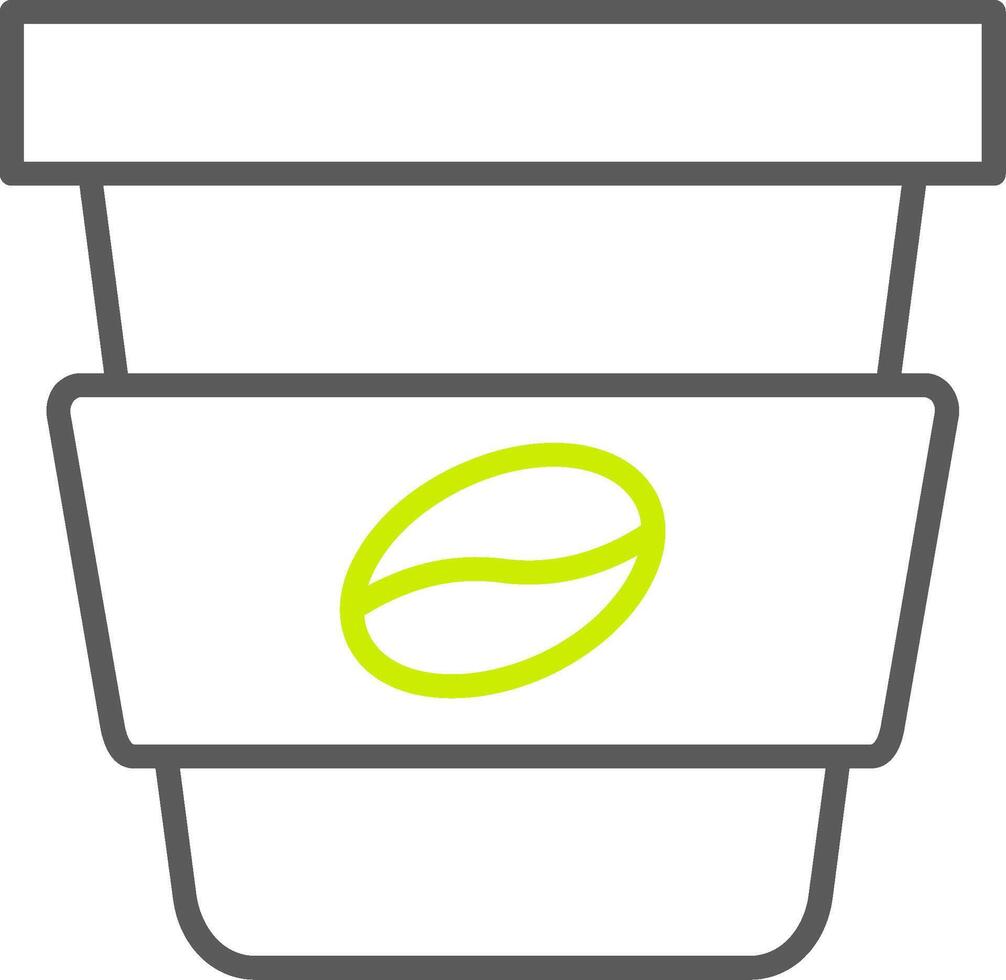 Takeaway Line Two Color Icon vector