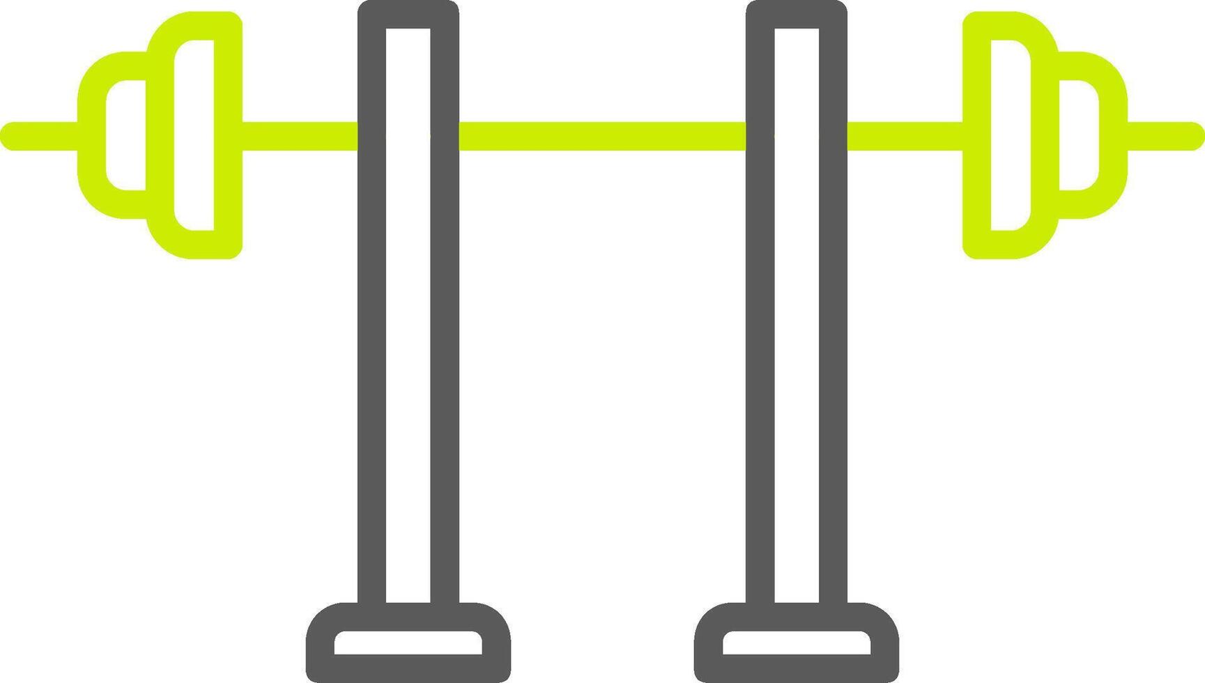 Squat Line Two Color Icon vector