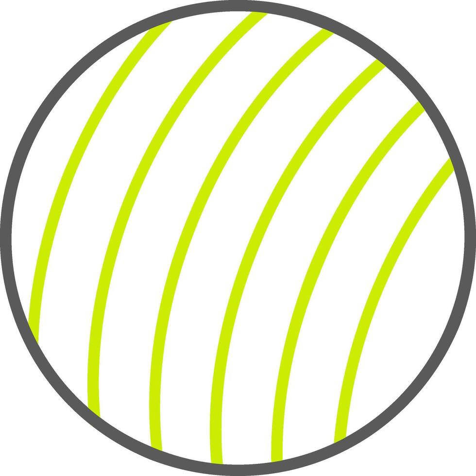 Exercise Ball Line Two Color Icon vector