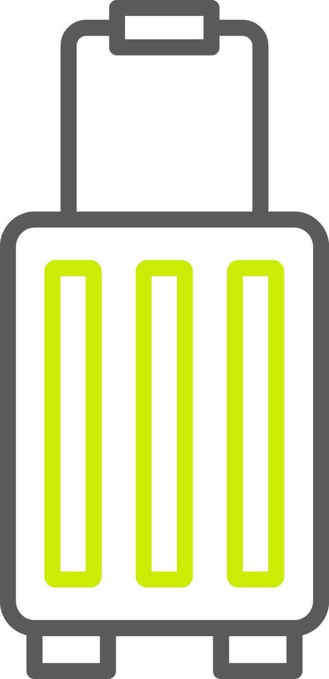 Suitcase Line Two Color Icon vector