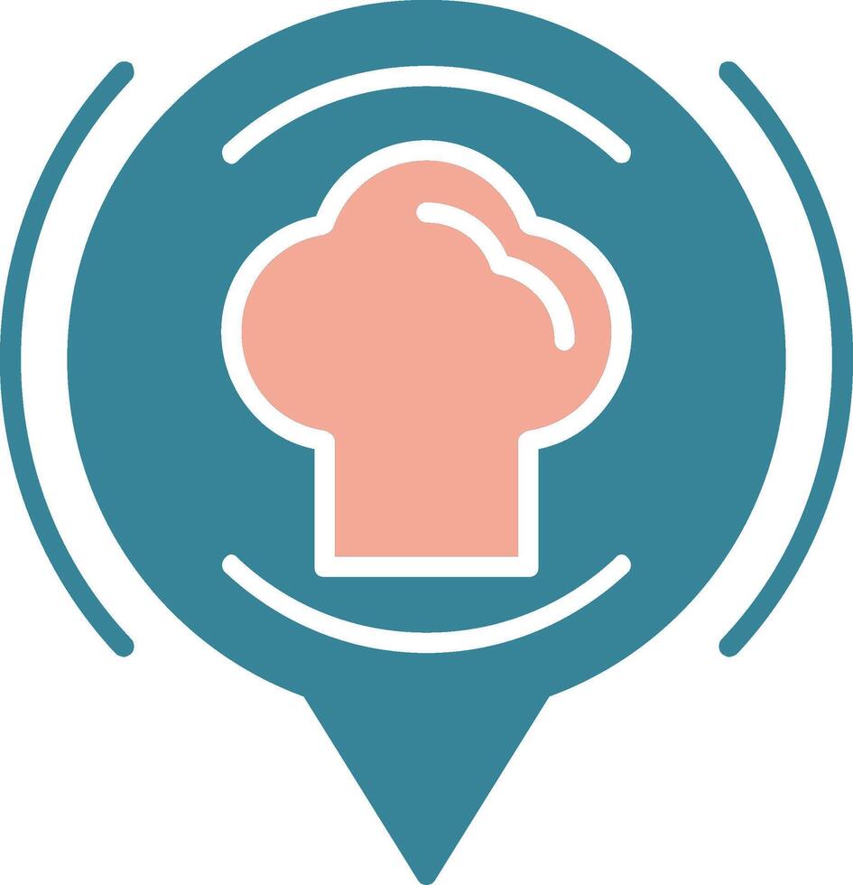 Chef Glyph Two Color Icon vector