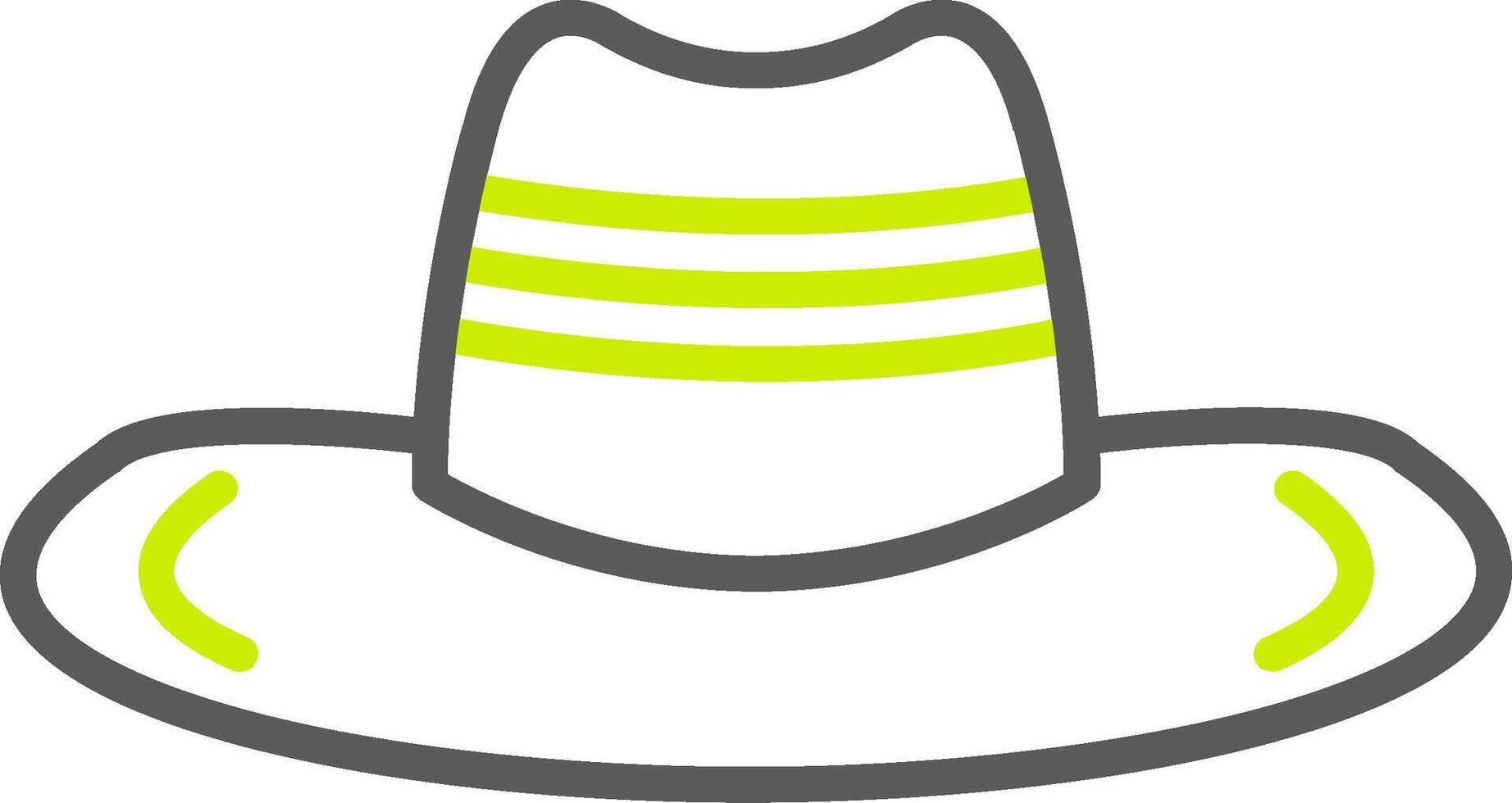 Cowboy Hat Line Two Color Icon vector