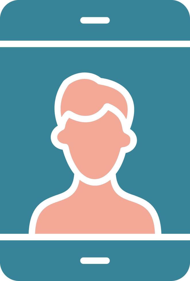 Photo Glyph Two Color Icon vector