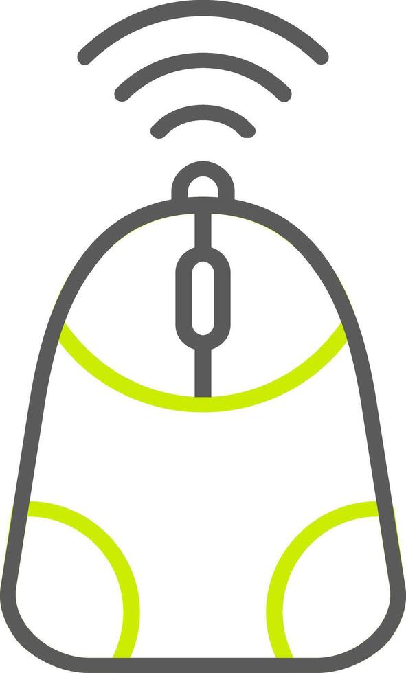 Mouse Line Two Color Icon vector