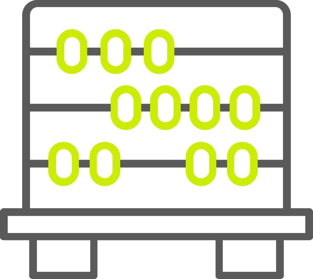 Abacus Line Two Color Icon vector