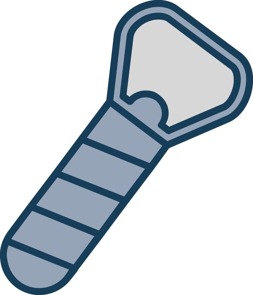 Opener Line Filled Grey Icon vector