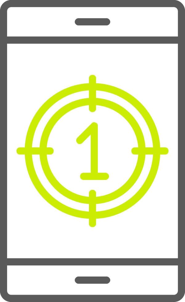 Countdown Line Two Color Icon vector