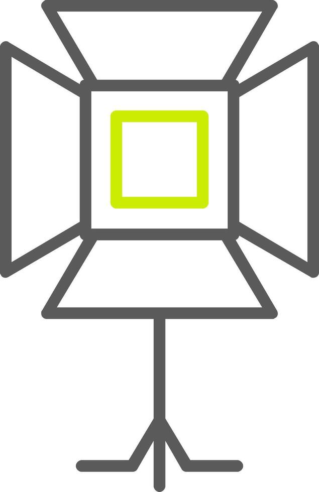 Spotlight Line Two Color Icon vector