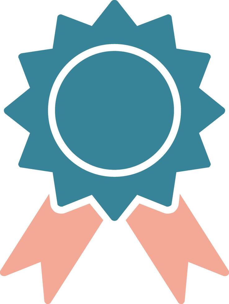 Badge Glyph Two Color Icon vector