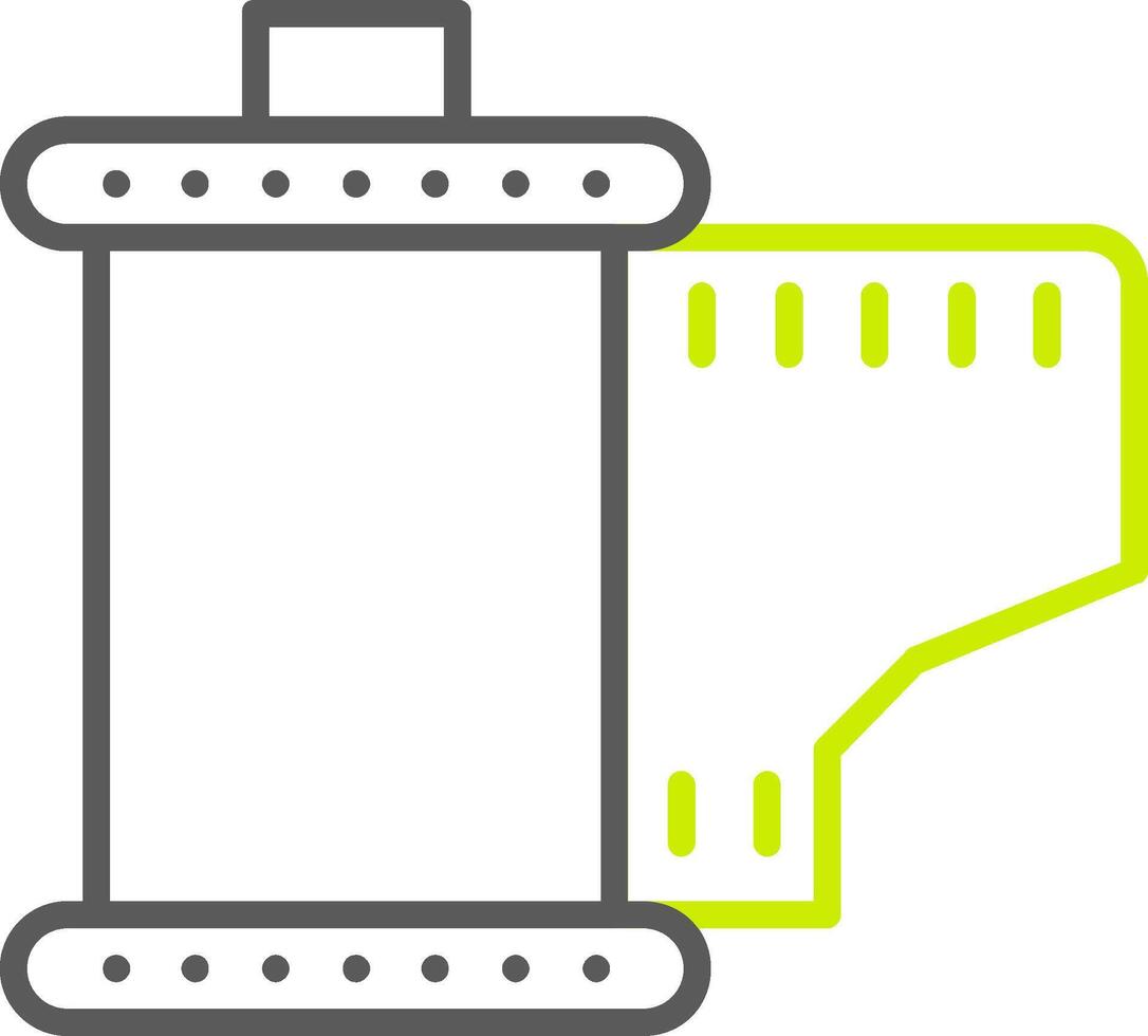 Cartridge Line Two Color Icon vector