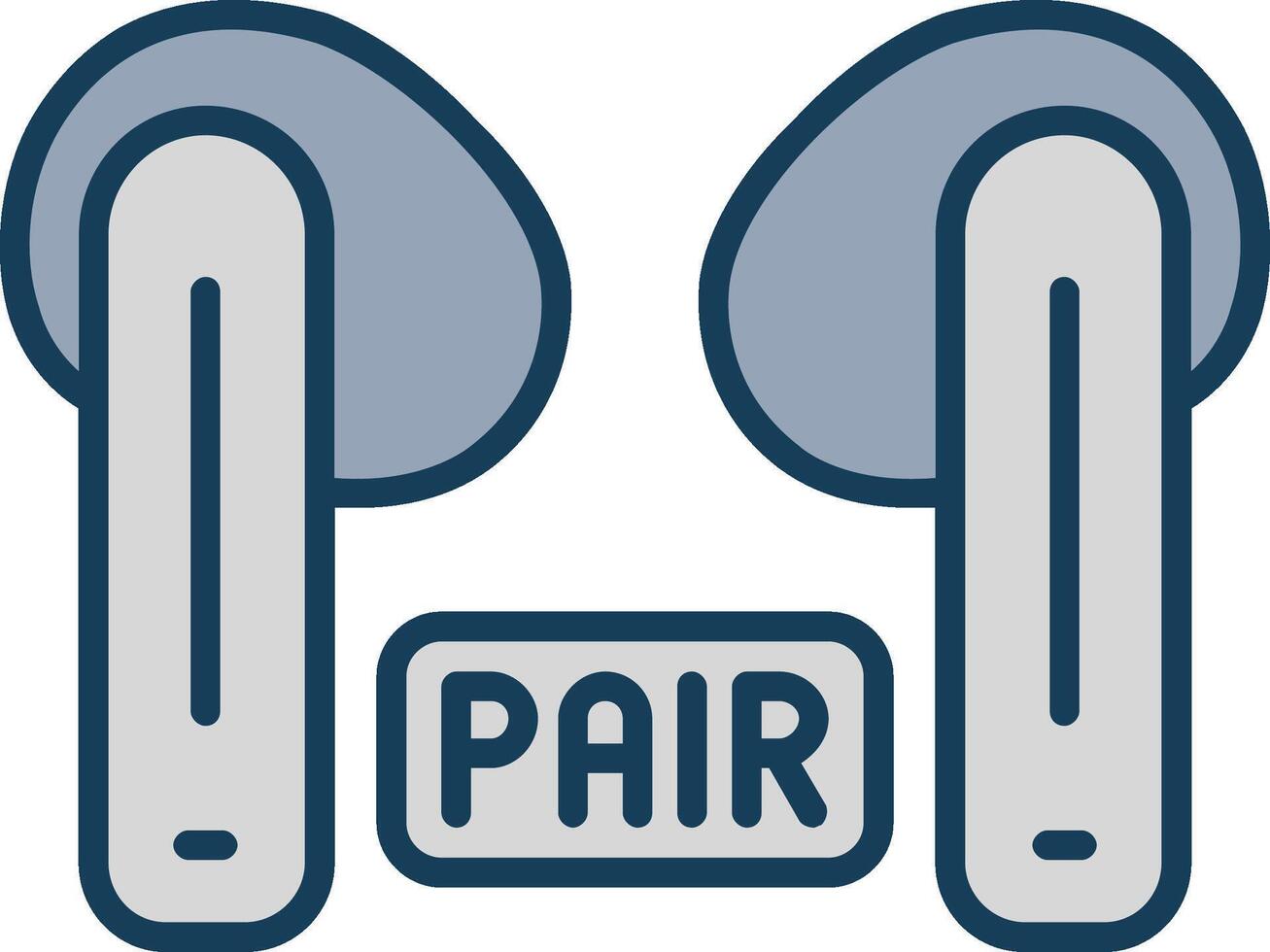 Pairing Line Filled Grey Icon vector