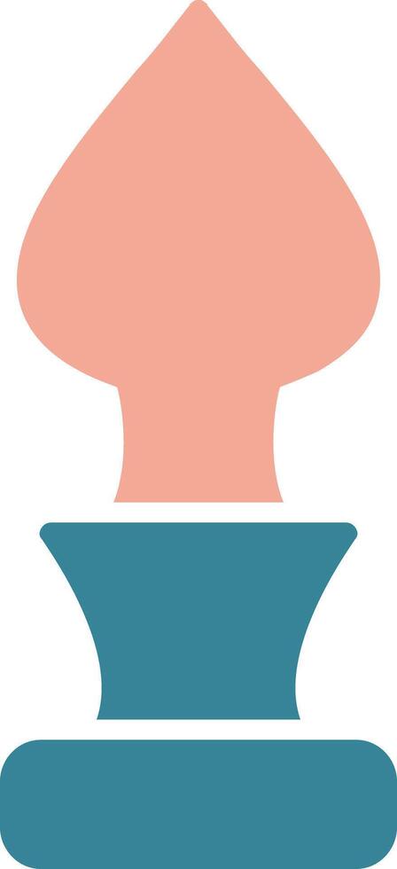 Curtain Top Glyph Two Color Icon vector
