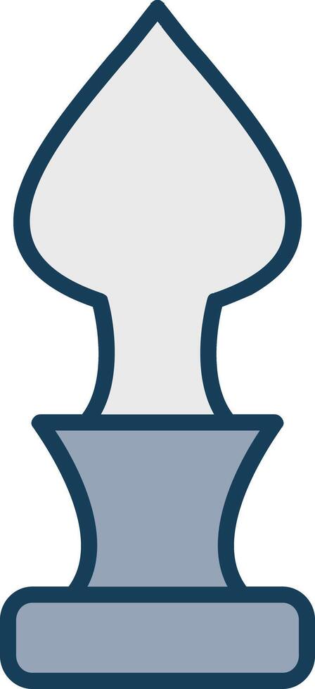 Curtain Top Line Filled Grey Icon vector