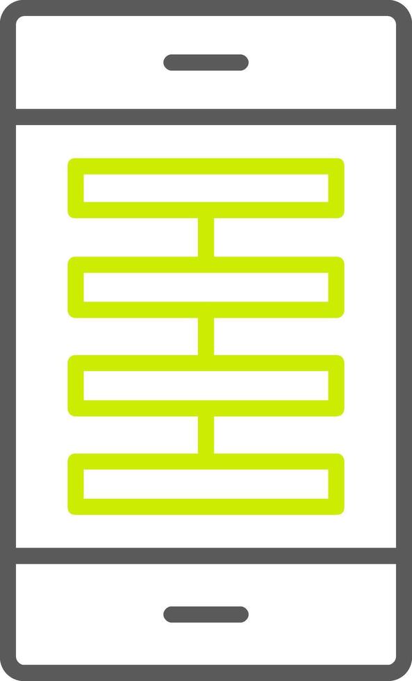 App Line Two Color Icon vector