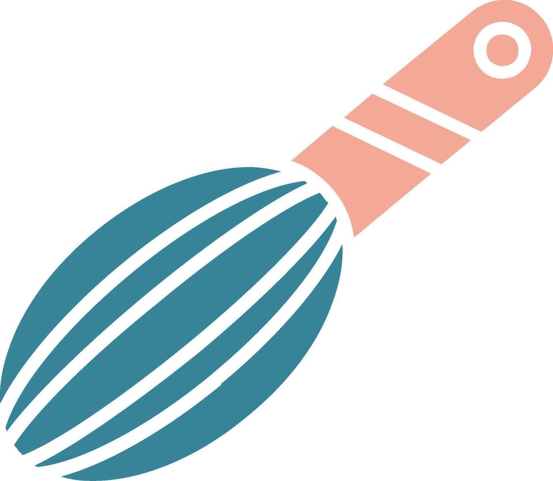 Whisk Glyph Two Color Icon vector