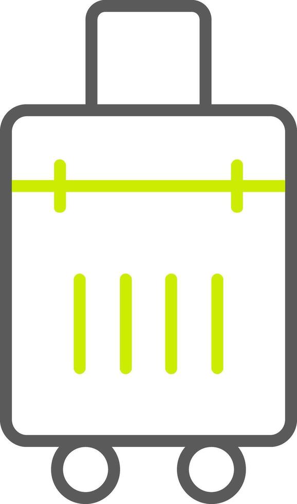 Bag Line Two Color Icon vector