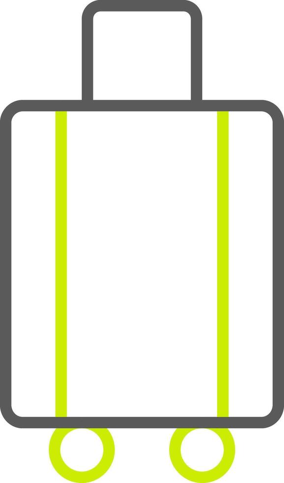 Luggage Line Two Color Icon vector