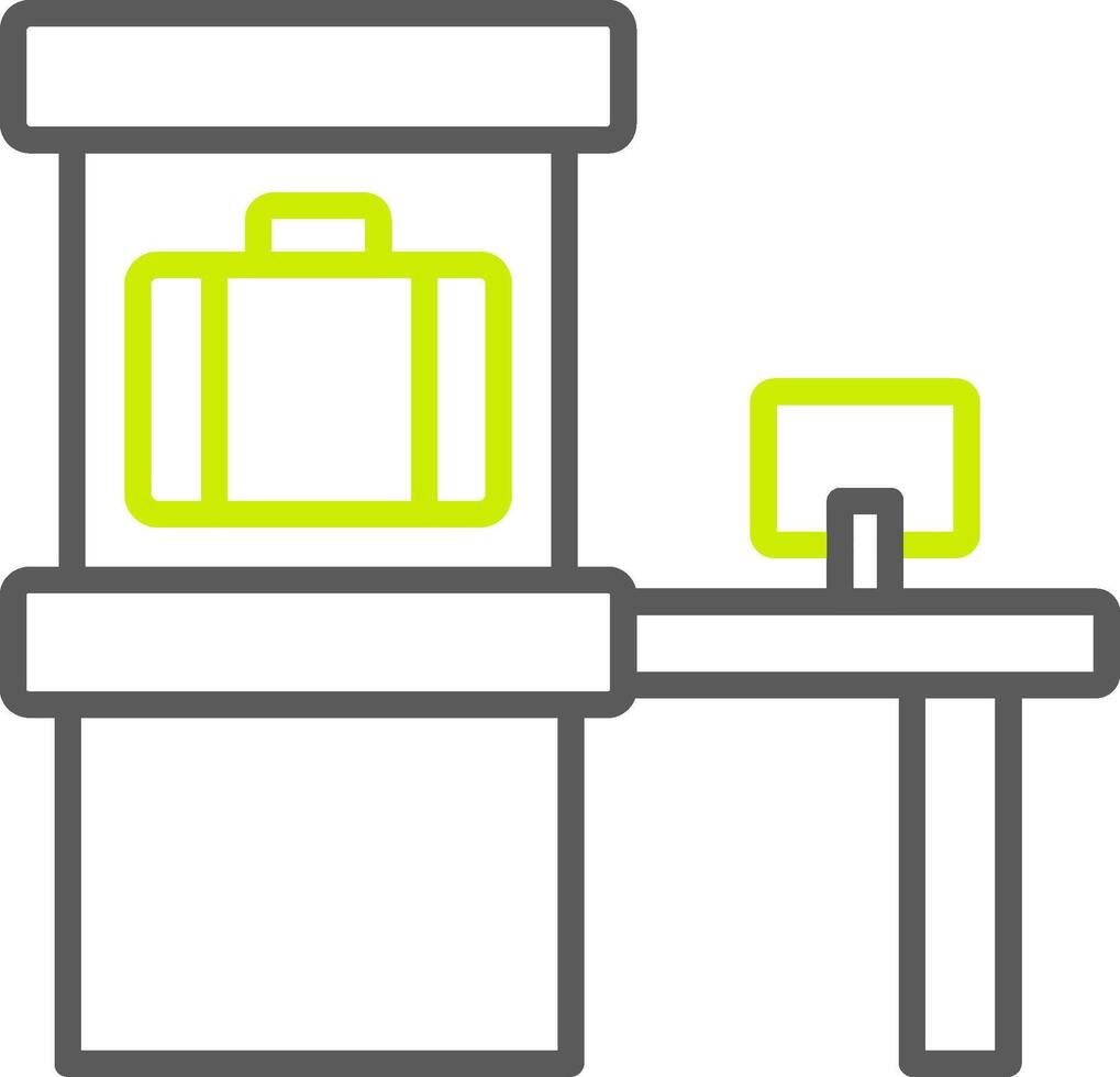 Scanner Line Two Color Icon vector
