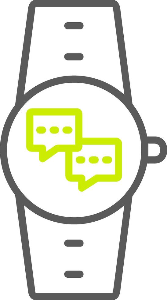 Message Line Two Color Icon vector
