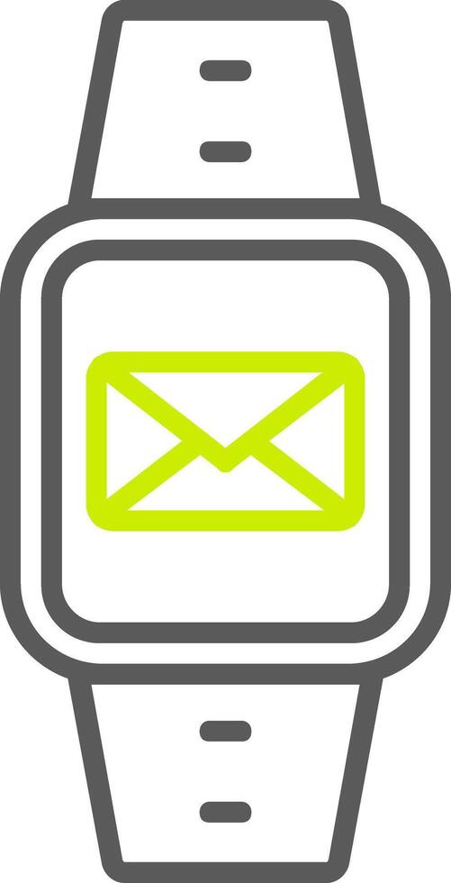 Message Line Two Color Icon vector