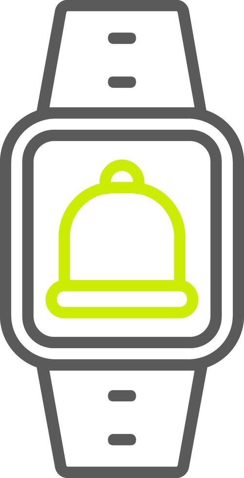 Notification Line Two Color Icon vector