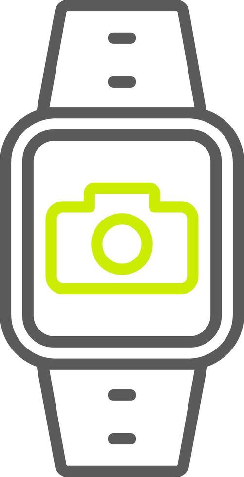 Camera Line Two Color Icon vector