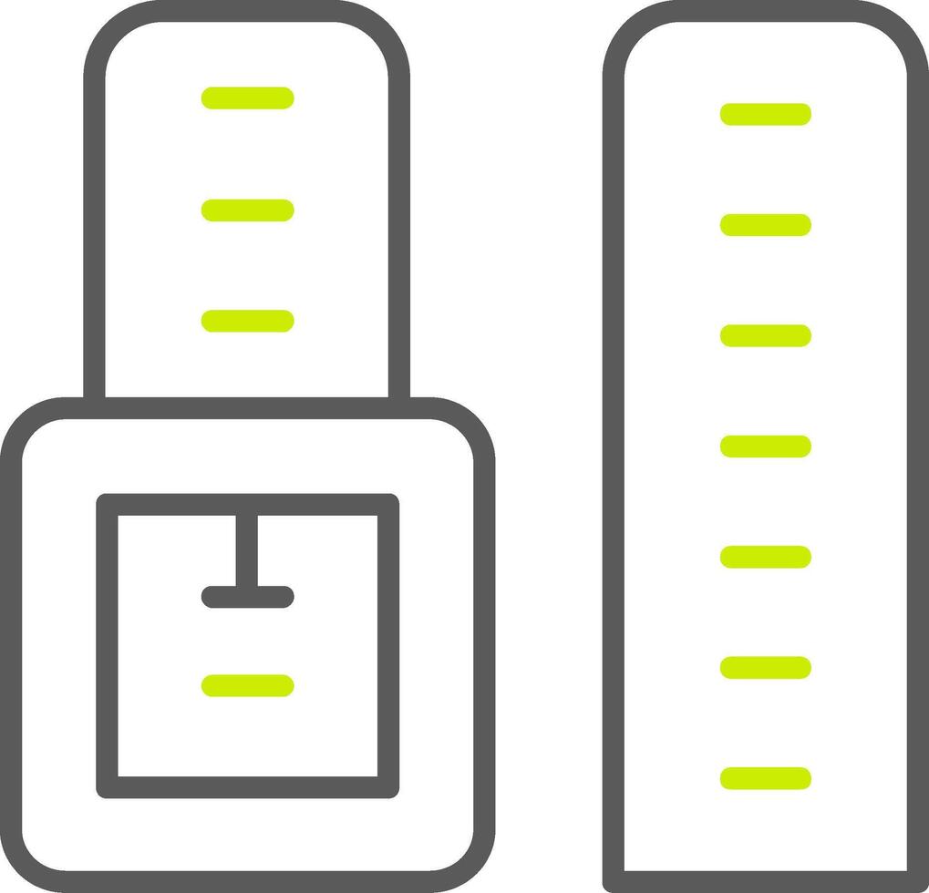 Watch Strap Line Two Color Icon vector