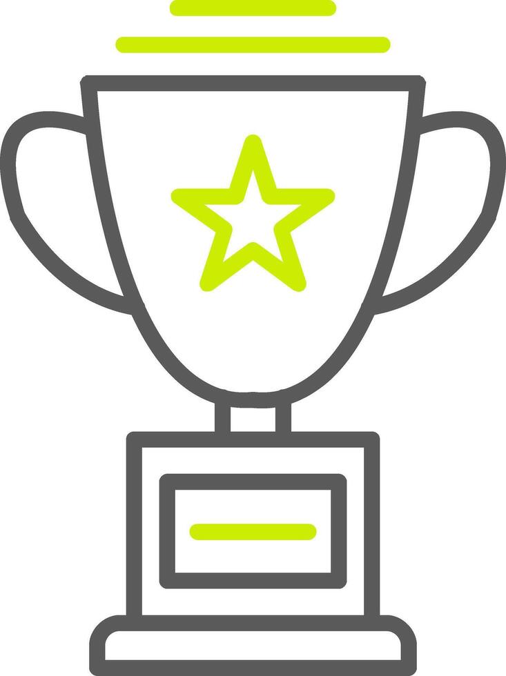 Trophy Line Two Color Icon vector