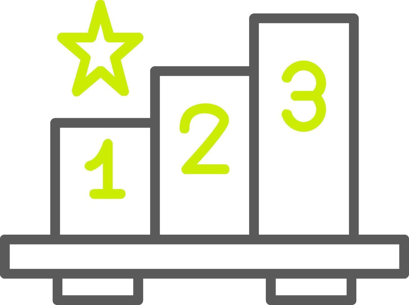 Leaderboard Line Two Color Icon vector