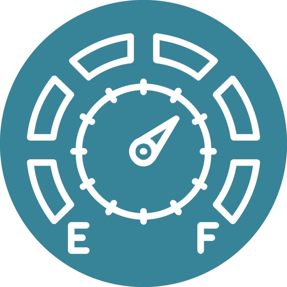 Gauge Glyph Two Color Icon vector