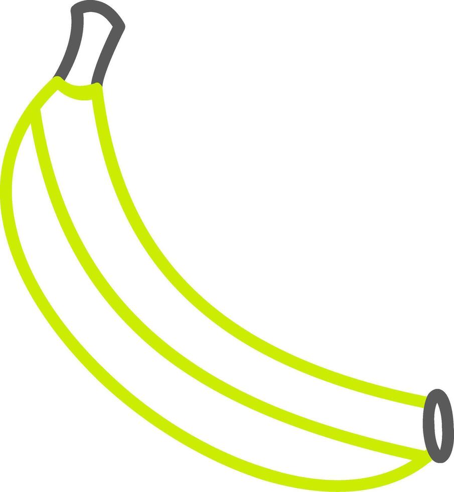 Banana Line Two Color Icon vector