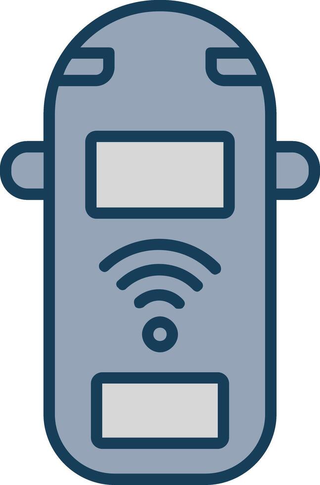 Car Line Filled Grey Icon vector