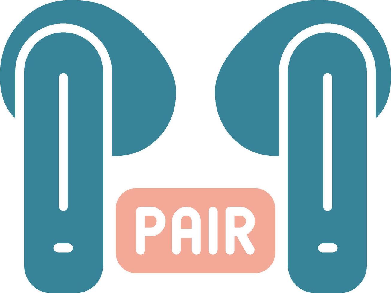 Pairing Glyph Two Color Icon vector