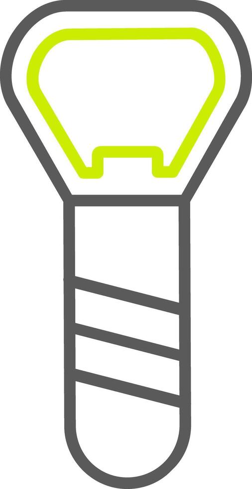 Bottle Opener Line Two Color Icon vector