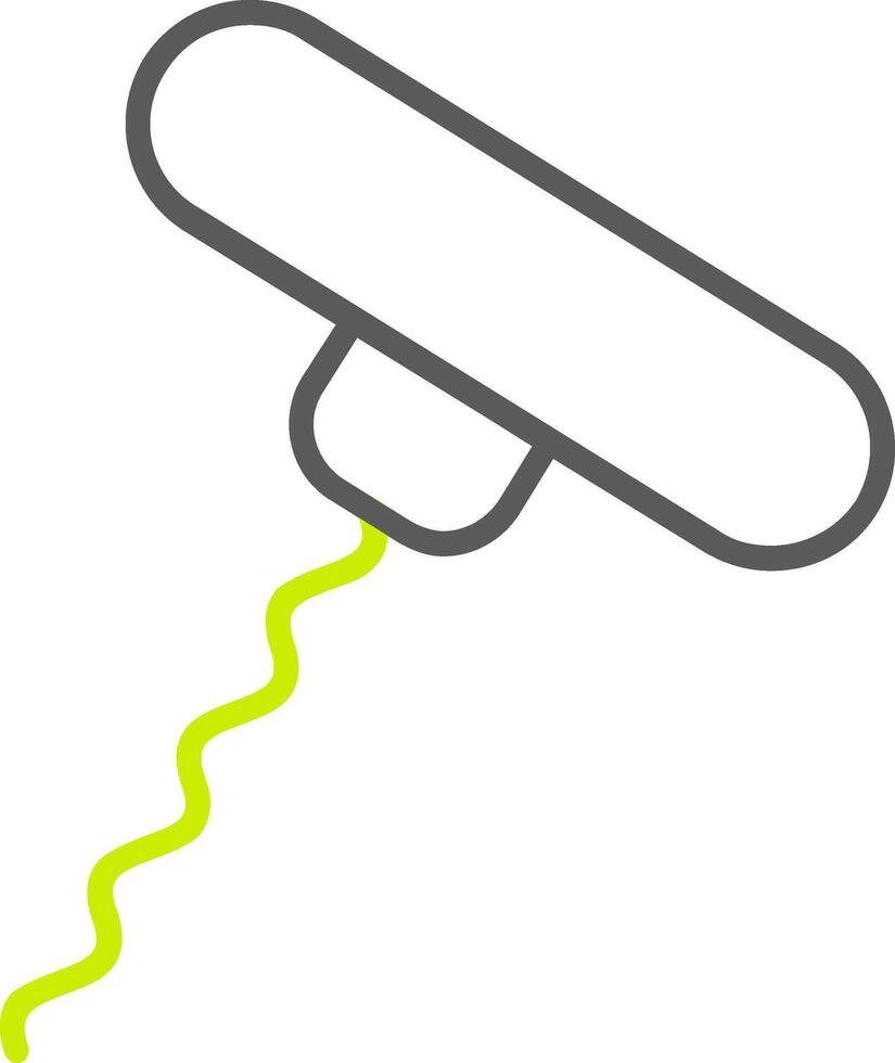 Corkscrew Line Two Color Icon vector