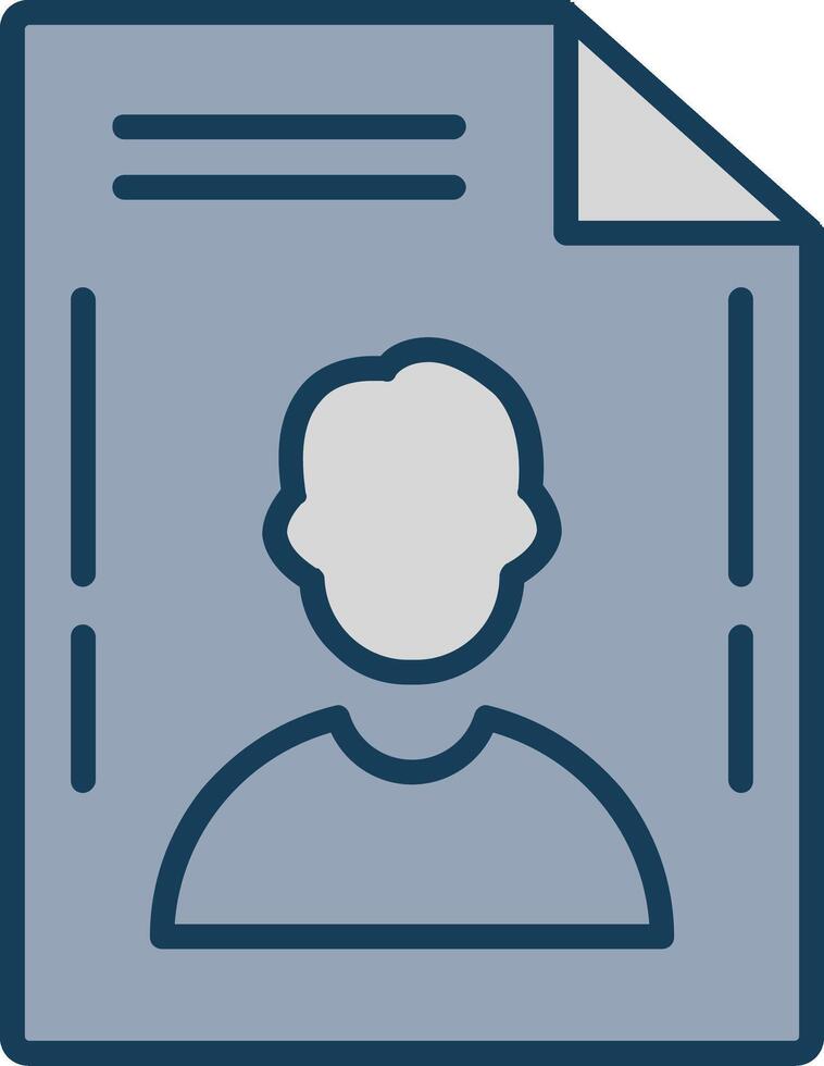 File Line Filled Grey Icon vector