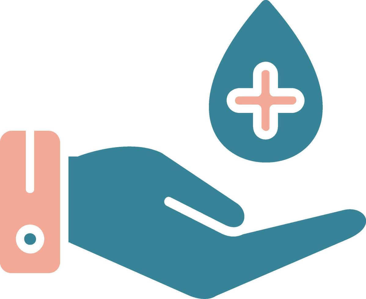 Hand Hygiene Glyph Two Color Icon vector